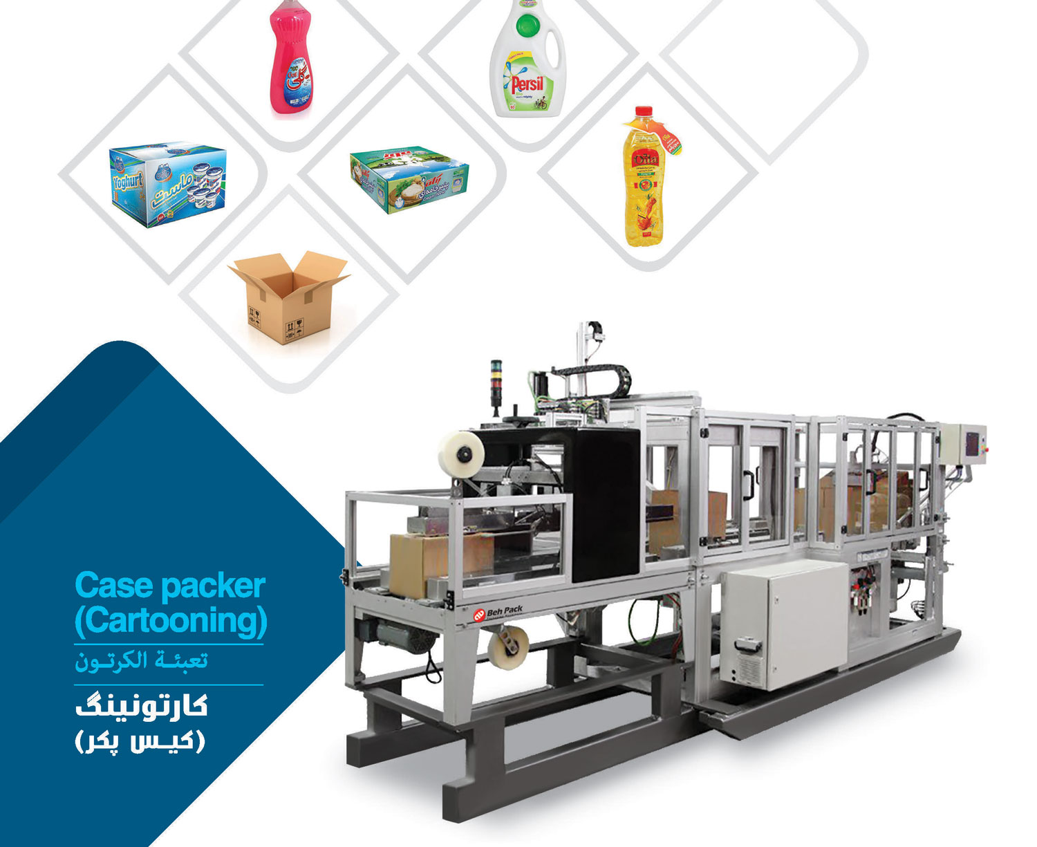 دستگاه کارتونینگ به پک